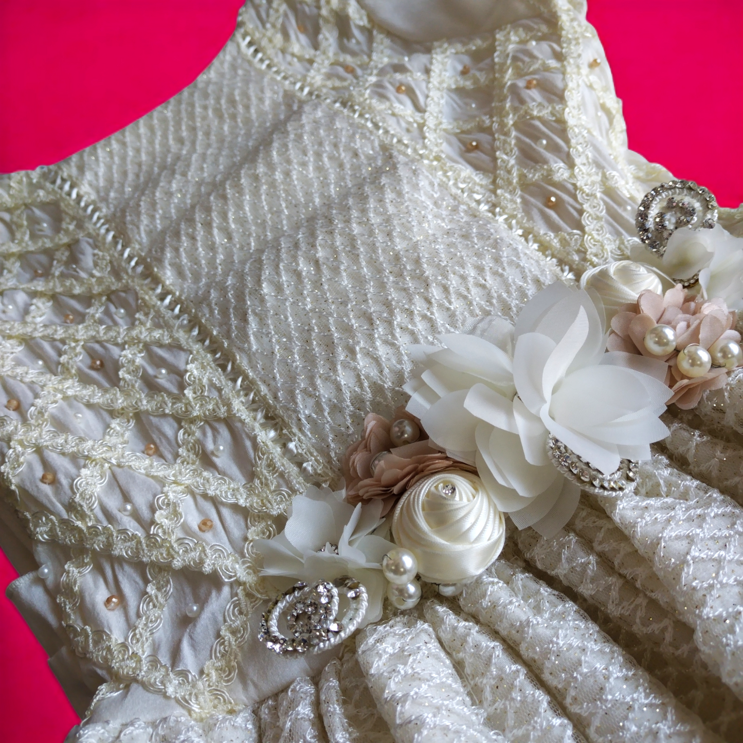 Vestido Comunión - Confirmación Niña Beige T14