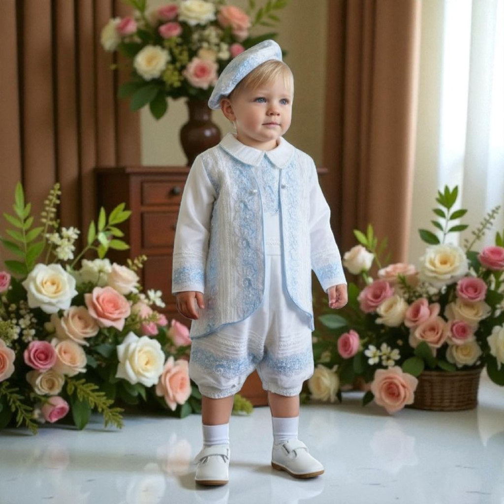 Paquete Príncipe Niño Blanco/Azul T2