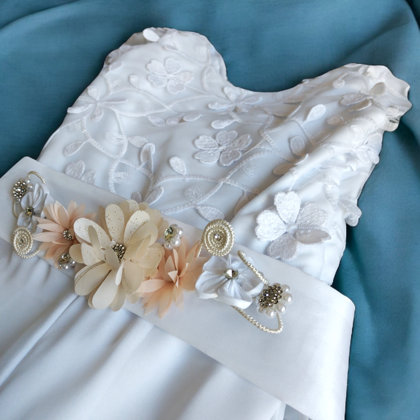Vestido Palazzo  Desmontable Confirmación- Comunión Niña