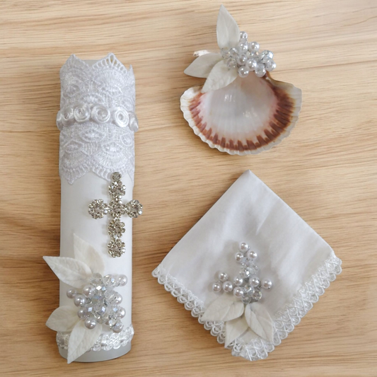 Kit Bautizo Niño Blanco Y-0001
