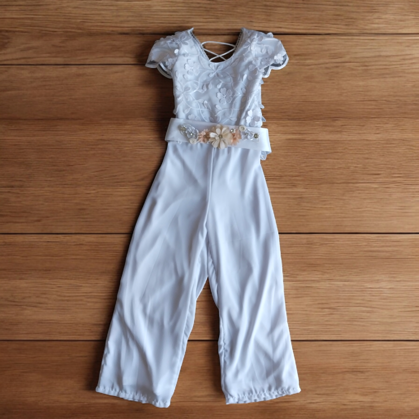 Vestido Palazzo  Desmontable Confirmación- Comunión Niña