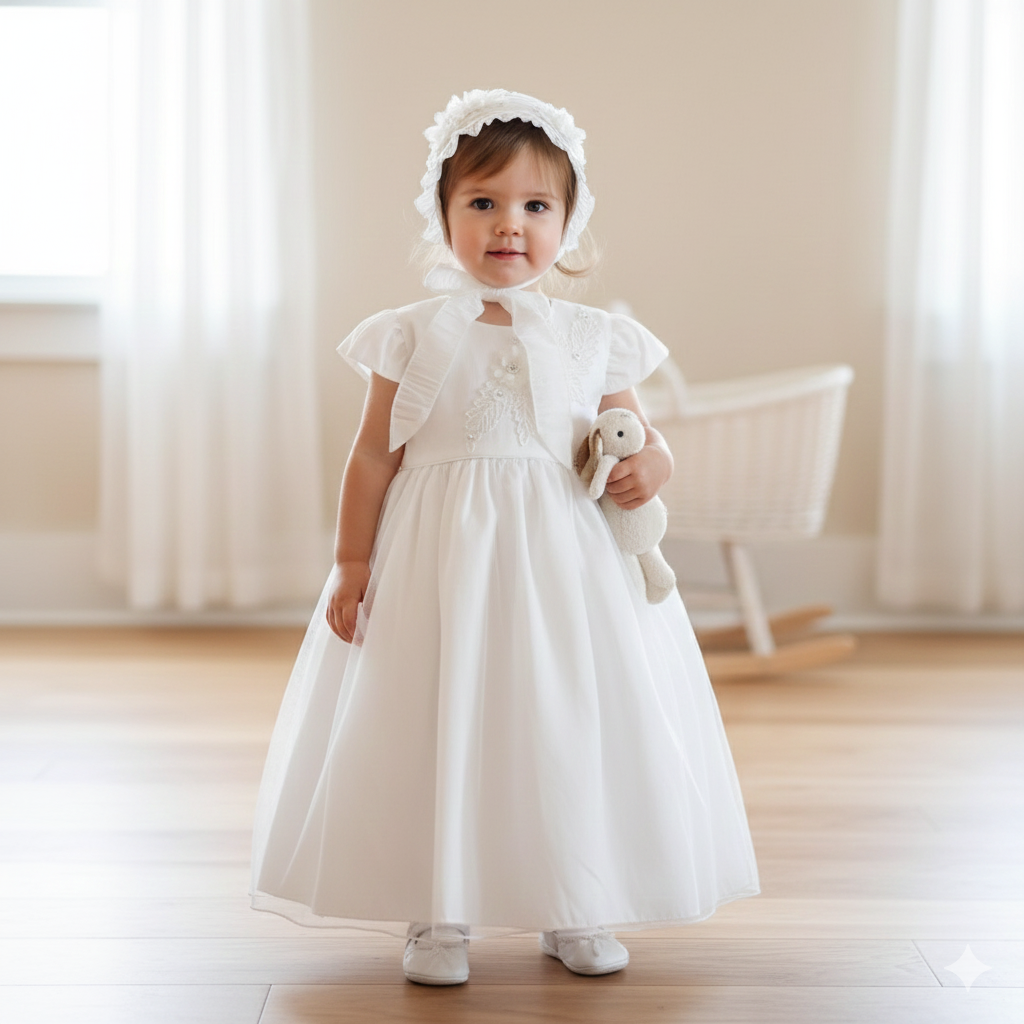 Batita de Bautizo “Blanca Herencia” - Pieza Única