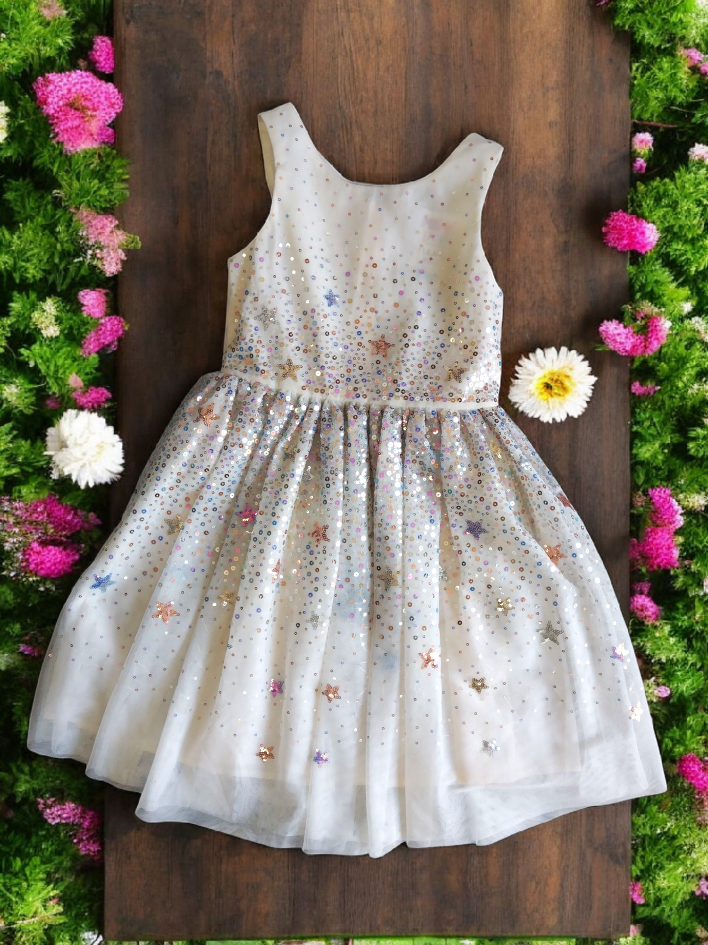 Vestido Fiesta Niña Melón T6/7A T5