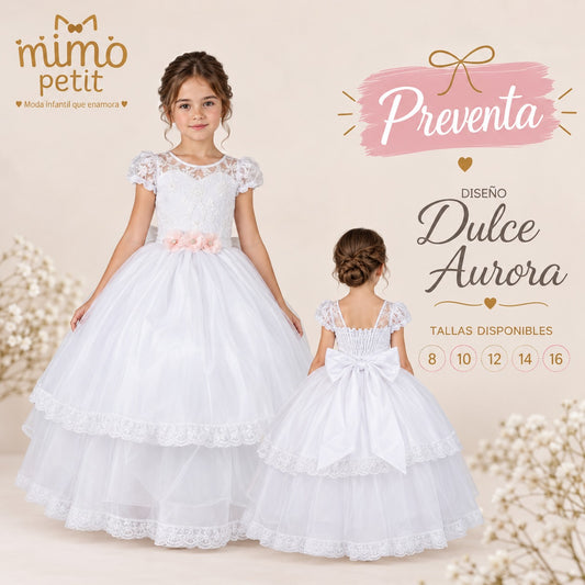 Vestido de Primera Comunión | Dulce Aurora · PREVENTA