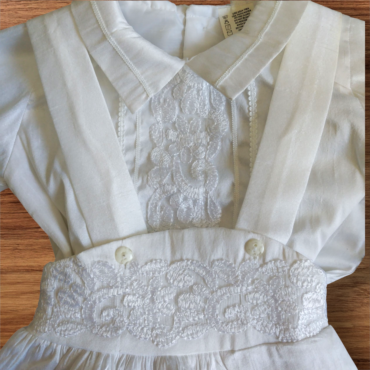 Ropón Niño Blanco T1 - T2 - T3 Español