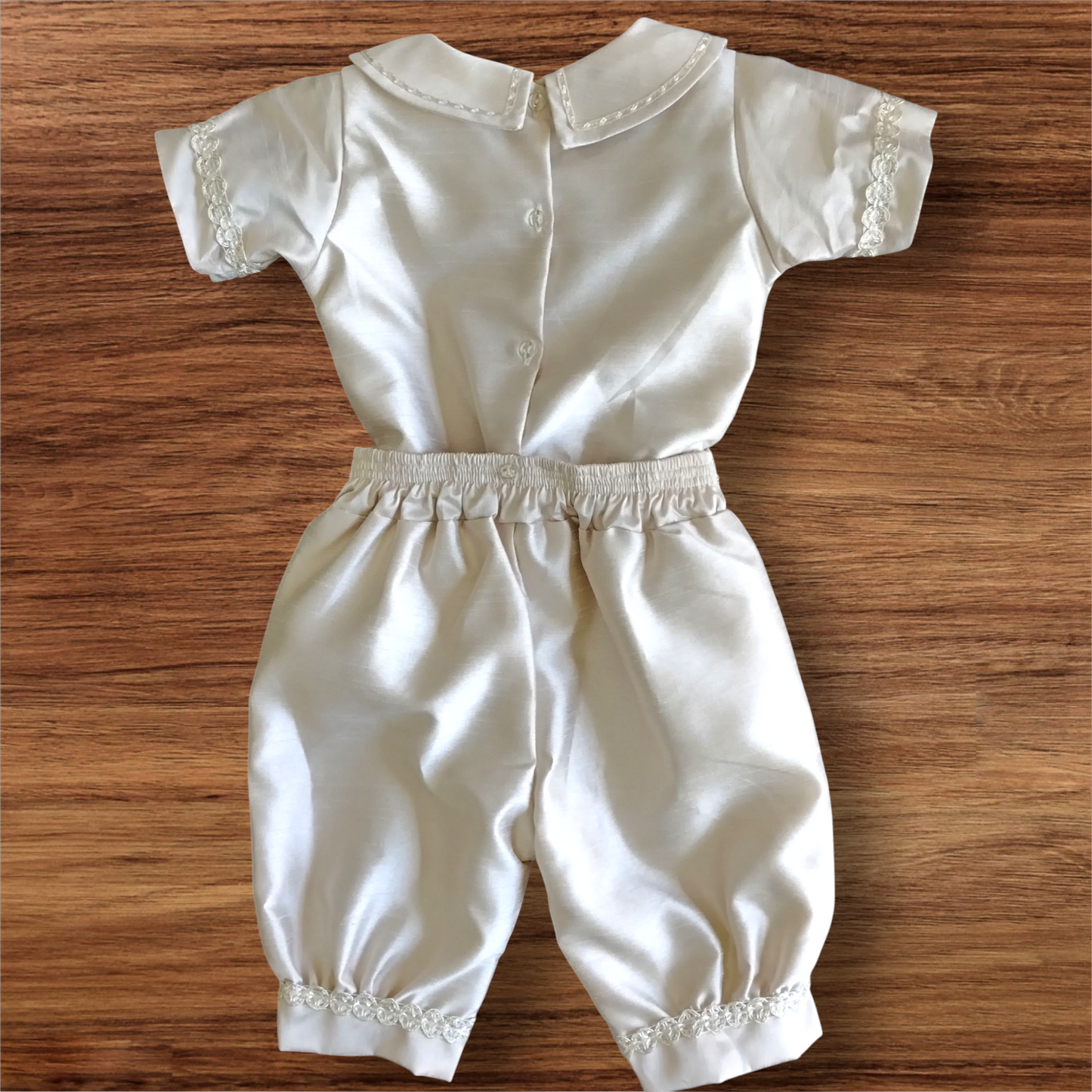 Ropón Niño Beige/Azul Príncipe T4