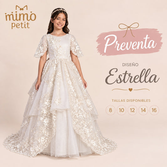Vestido de Primera Comunión | Estrella · PREVENTA