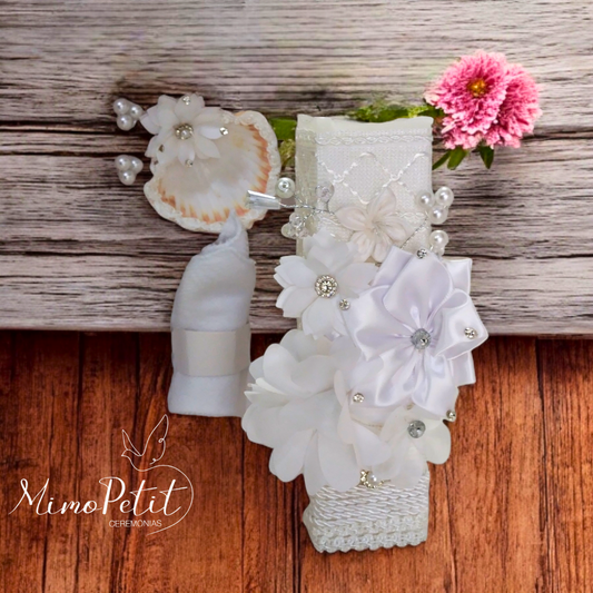 Kit Bautizo Niña Blanco Y-0002