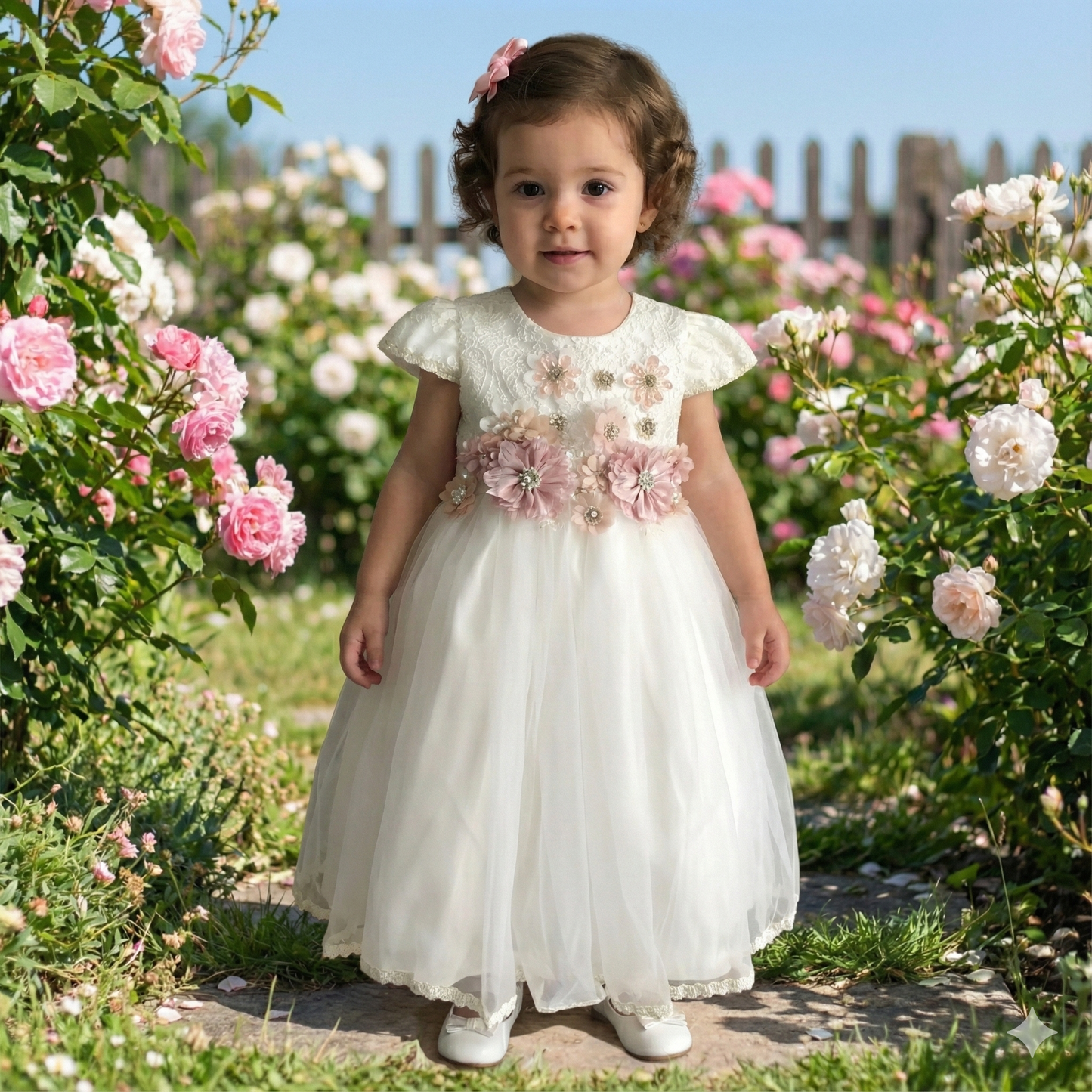 Batita de Bautizo Clásica "Ángel de Luz"