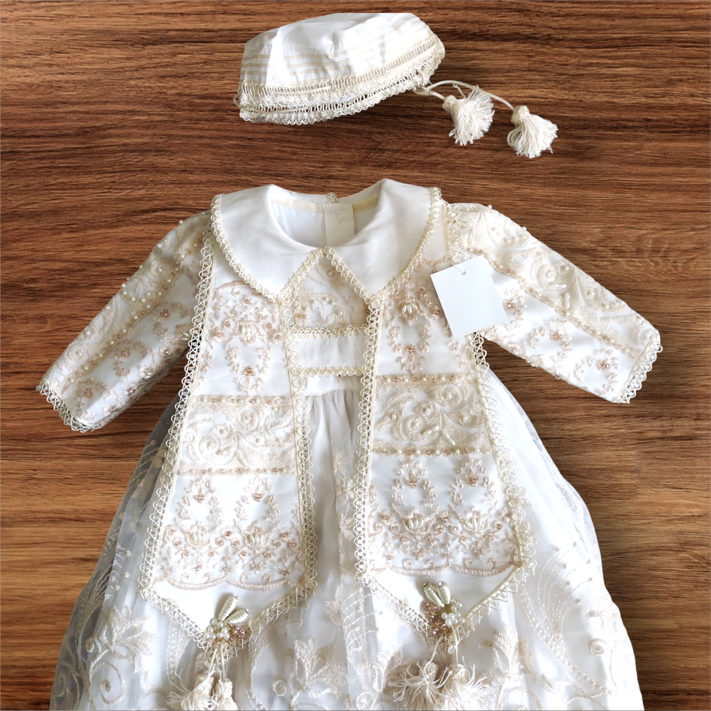 Ropón Desmontable Niño Beige Unitalla