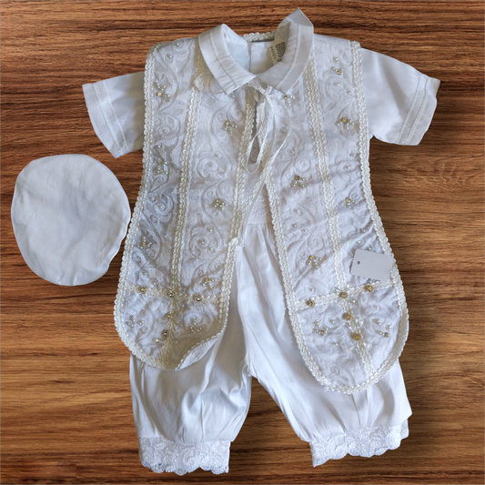 Ropón Niño Blanco T1 - T2 - T3 Español