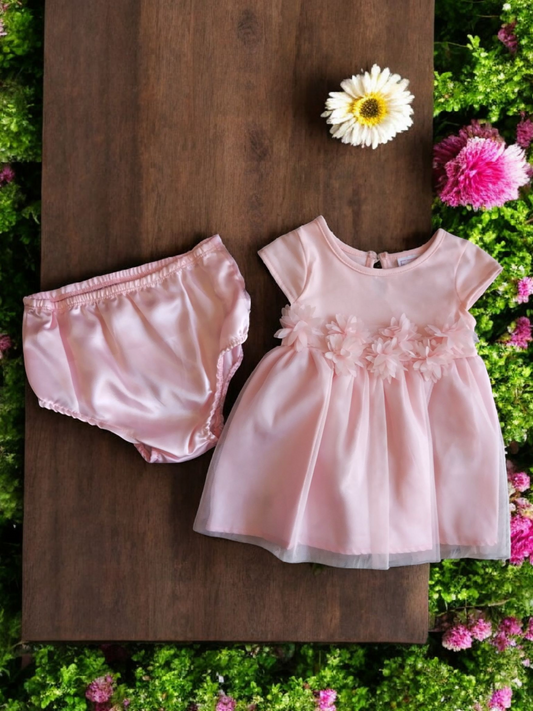 Vestido Fiesta Niña Rosa T1A